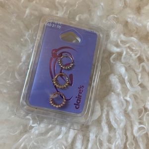 3 cartilage hoops, still in the package